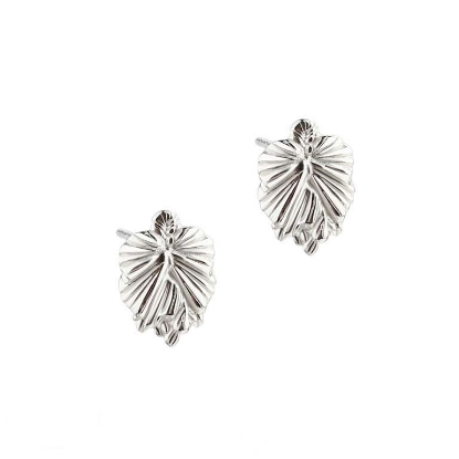 Billede af Aqua Dulce Koi Small Leaf øreringe sølv