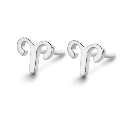 Billede af Spirit Icons ørestik Vædderen stjernetegn sølv