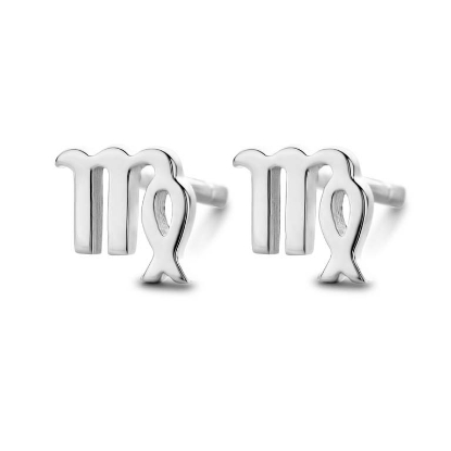 Billede af Spirit Icons stjernetegn ørestikker "Jomfru" sølv