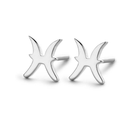 Billede af Spirit Icons stjernetegn ørestikker "Fisken" sølv 925s