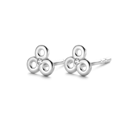 Billede af *Spirit Icons Blush ørestikker sølv m. cz