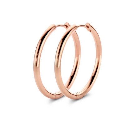 Billede af Spirit Icons Balance (M) hoops rosaforgyldt sølv 21mm