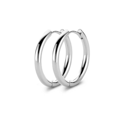 Billede af Spirit Icons Balance (S) hoops sølv 14mm