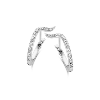 Billede af Spirit Icons Prestige øreringe 14 karat hvidguld 0,21ct. w/vs