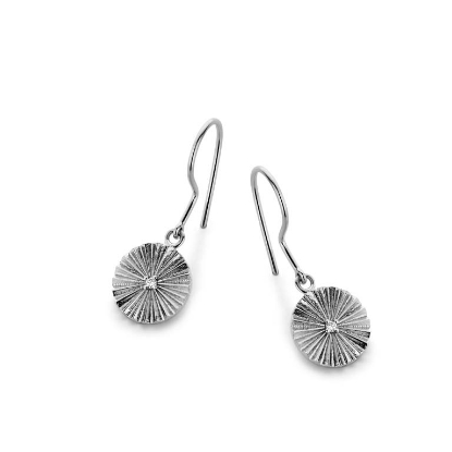 Billede af *Spirit Icons Sunshine ørehængere sølv m. 0,0125 ct. w/vs