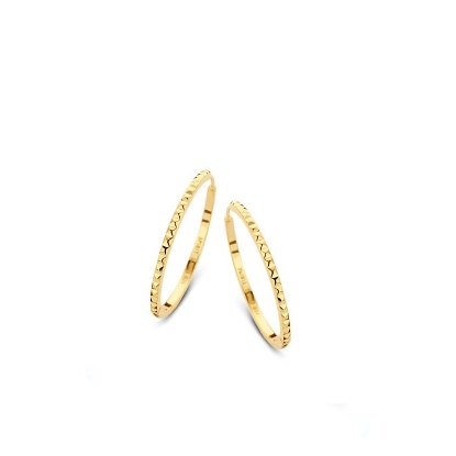 Billede af *Spirit Icons Peak creoler (S) forgyldt sølv