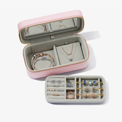 Billede af Pandora rejsesmykkeskrin lyserød