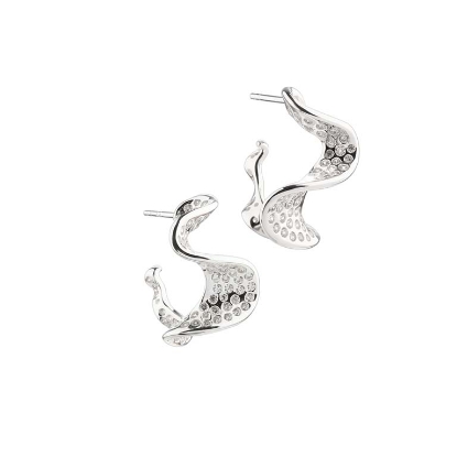 Billede af *Aqua Dulce Darling Rhumba øreringe sølv m. cz (20 mm)