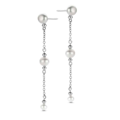 Billede af *Spirit Icons Athena øreringe sølv m. ferskvandsperle