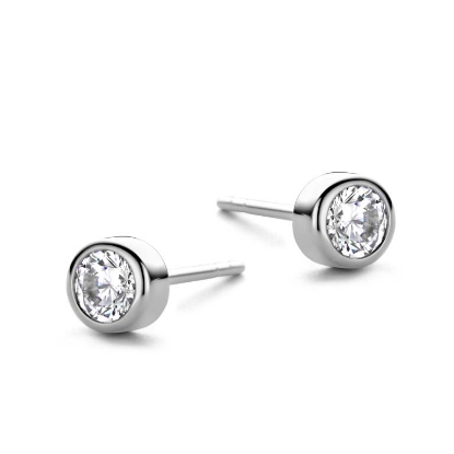 Billede af Spirit Icons Vega ørestikker sølv m. cz