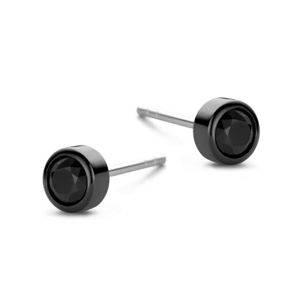 Billede af Spirit Icons Vega ørestikker rhodineret sølv m. cz