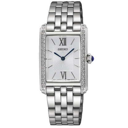 Billede af Seiko Classic dameur stål kvadratisk 22mm