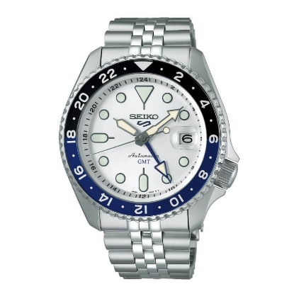 Billede af Seiko 5 Sports GMT automatic SKX series herreur stål 42mm 10bar