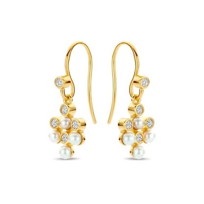 Billede af Spirit Icons Alison Hanger øreringe forgyldt sølv m. fvp + cz