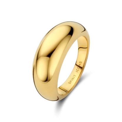 Billede af Spirit Icons Callas Small ring forgyldt sølv (str. 52)