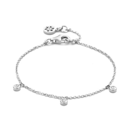 Billede af Spirit Icons Symphonie Petit armbånd sølv m. cz (14-16 cm)