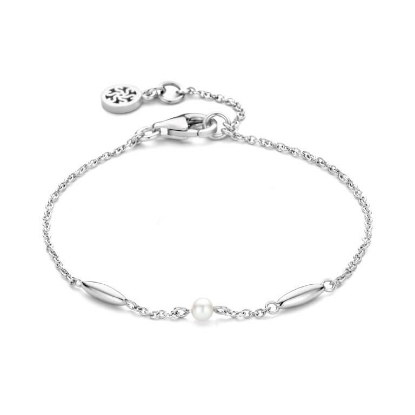 Billede af Spirit Icons Cornelia Petit armbånd sølv m. fvp (14-16 cm)