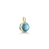 Billede af Julie Sandlau Little Prime Ice Blue vedhæng forgyldt sølv m. isblå krystal