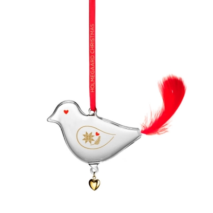 Billede af Holmegaard Julefugl - Ann-Sofi Romme - Lille - 2024 - Mundblæst glas