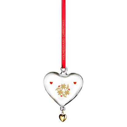 Billede af Holmegaard Julehjerte - Ann-Sofi Romme - Lille - 2024 - Mundblæst glas