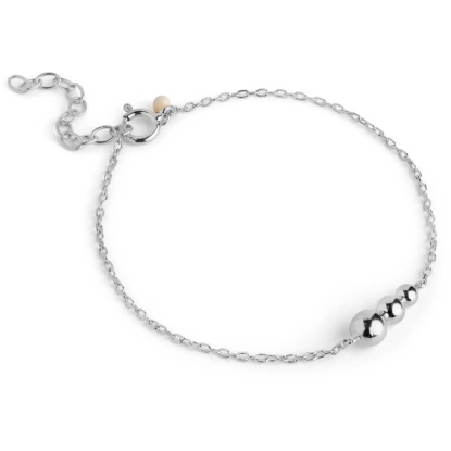 Billede af *ENAMEL Copenhagen Trinity armbånd sølv (15+3 cm)