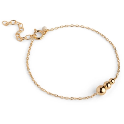 Billede af *ENAMEL Copenhagen Trinity armbånd forgyldt sølv (15+3 cm)