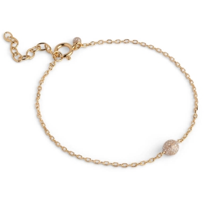 Billede af ENAMEL Copenhagen Balloon Sparkle armbånd forgyldt sølv (15+3cm)