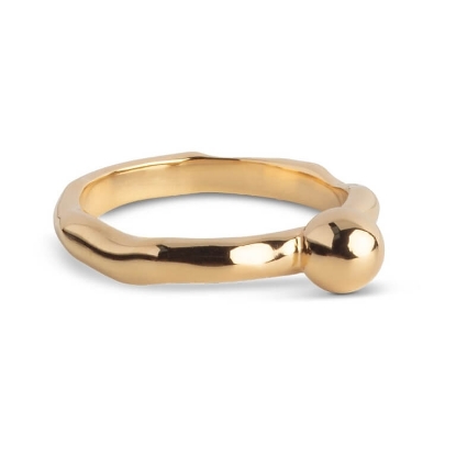 Billede af *ENAMEL Copenhagen Ariel ring forgyldt sølv (str. 54)