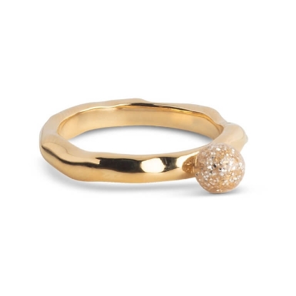 Billede af *ENAMEL Copenhagen Ariel Sparkle ring forgyldt sølv (str. 54)