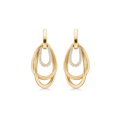 Billede af Mads Z "Fabienne" øreringe 14 kt. guld m. 0,13 ct. W.SI brillanter