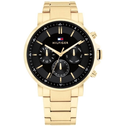 Billede af Tommy Hilfiger Tyson herreur stål gulddoublé 44mm 5bar