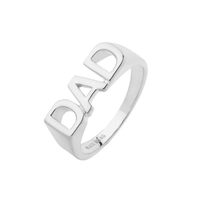 Billede af Maria Black 'DAD +' ring sølv (str. 64)