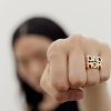 Billede af Maria Black 'DAD +' ring sølv (str. 64)