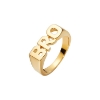 Billede af Maria Black 'BRO' ring forgyldt sølv (str. 58)