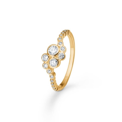 Billede af Mads Z "Freya" ring 14 karat guld m. 0,45 ct. W.SI brillanter (str. 58)