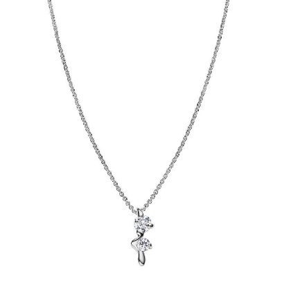 Billede af *Maria Black 'Arctic' halskæde sølv m. cz (42 cm)