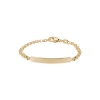 Billede af Armbånd m. plade børne bismark 8kt bredde 4,00mm 14cm