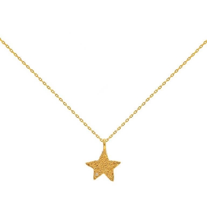 Billede af *Hultquist Astra halskæde forgyldt sølv m. cz (45+5 cm)