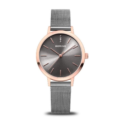 Billede af Bering Classic dameur stål rosagulddoublé 34mm 3bar
