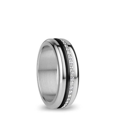 Billede af Bering Arctic Symphony Pizzo ring stål m. cz (str. 52-63)