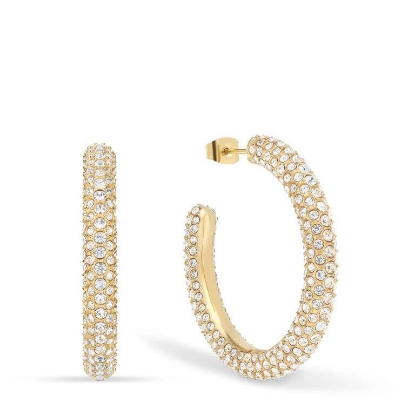 Billede af Bering Arctic Symphony ørecreoler poleret forgyldt stål m. cz