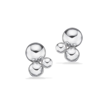 Billede af Øreringe kugler sølv pt.