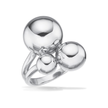 Billede af Ring kugler sølv pt.