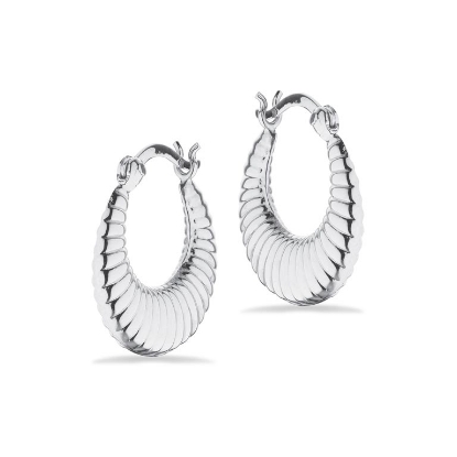 Billede af Creoler chunky sølv