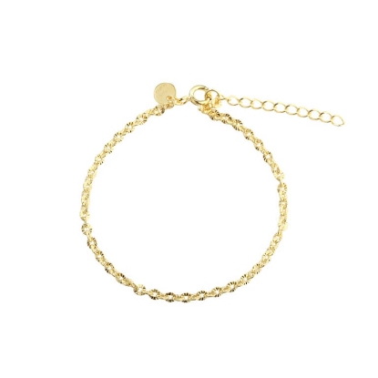 Billede af Aqua Dulce Fancy Big armbånd forgyldt sølv (17 + 3 cm)