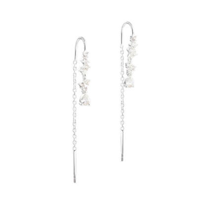 Billede af Aqua Dulce Aura Earthread øreringe sølv m. cz