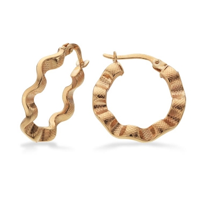 Billede af Creoler buet 20 mm. 8 kt.