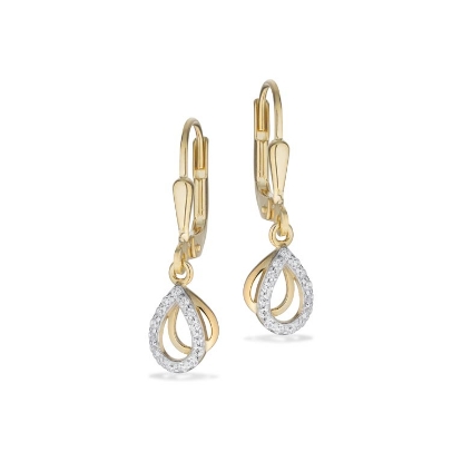 Billede af Ørebøjler cubic zir.  8 kt.