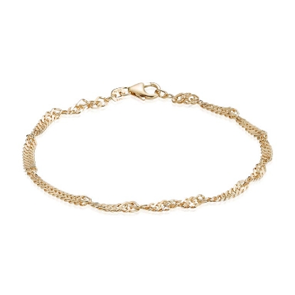 Billede af Armbånd Singapore bredde 2,3 mm 17cm. 8 kt.