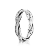 Billede af *Pandora ring sølv, pavé zirconia str. 54